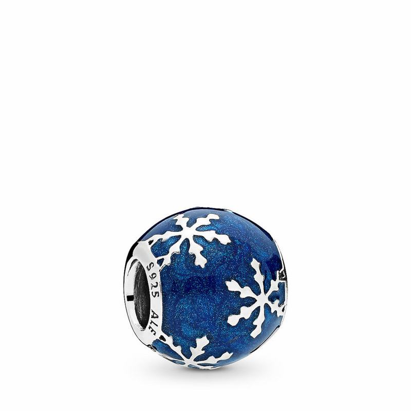 Pandora Wintry Delight Charm - Sterling Silver/Enamel/Blue - Canada | JC2193UQ